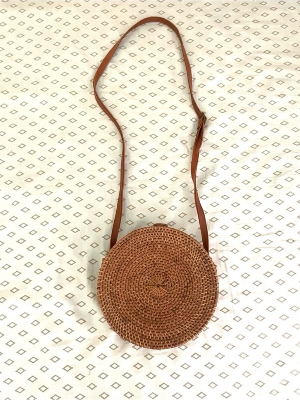 Circle Wicker Bag
